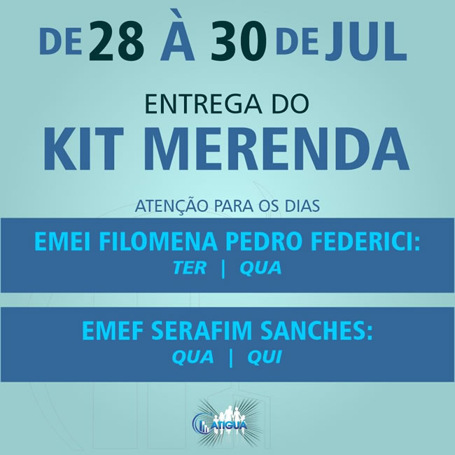 Entrega do Kit Merenda
