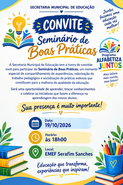 Convite - Seminário de Boas Práticas